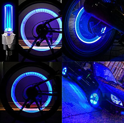 02 Pcs Car Wheel LED Light Motorcycle Bike Light