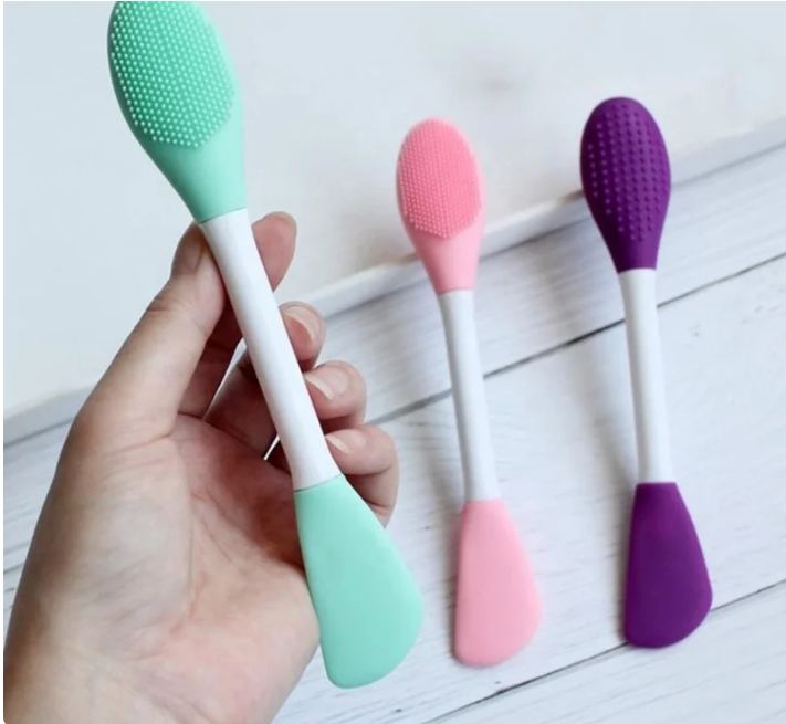 Double-ended Silicone Face Mask Brush Silicone Facial Mud Mask Applicator