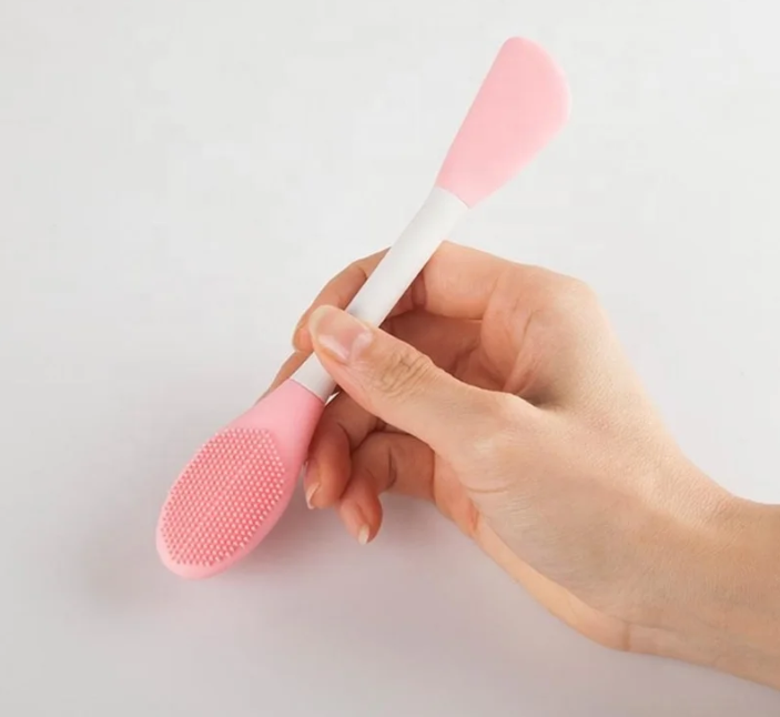Double-ended Silicone Face Mask Brush Silicone Facial Mud Mask Applicator