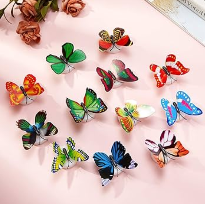 10 Pcs Cute Butterfly Night Light Decoration Led Light