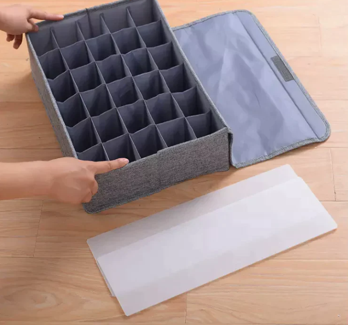 24-Grid Foldable Socks & Underwear Organizer