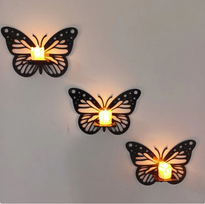 3 Pcs Wooden Butterfly Craft Set - Butterfly decor craft