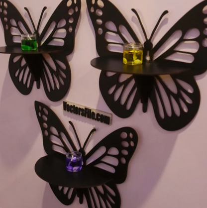 3 Pcs Wooden Butterfly Craft Set - Butterfly decor craft