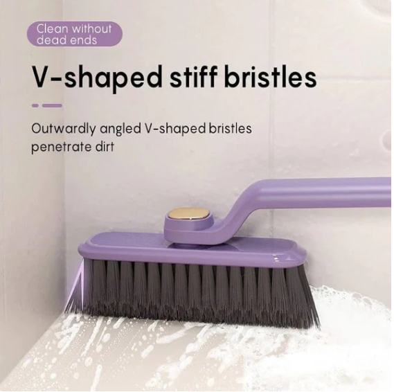 Rotating V Shaped Hard Bristle Cleaning Brush
