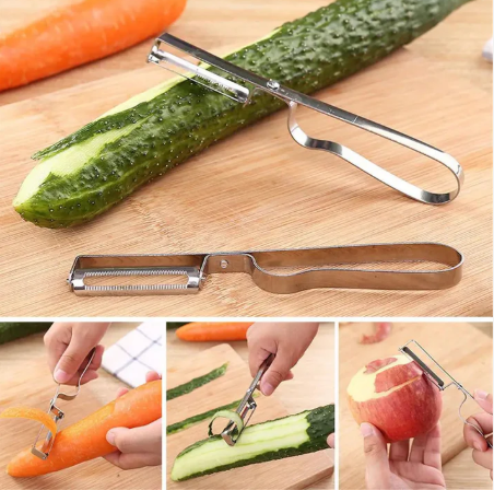 01 Pcs Stainless Steel Knife Fruit & Vegetable Peeler