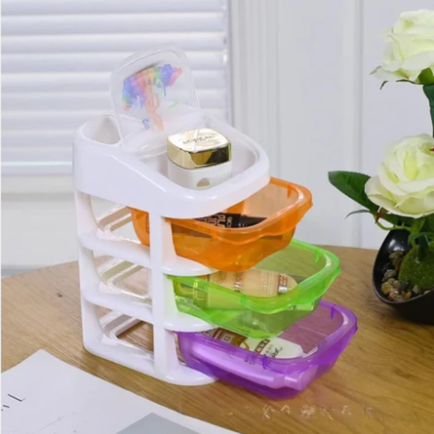 3 Drawer Organizer - Desktop Storage Box - Makeup Storage Organizer