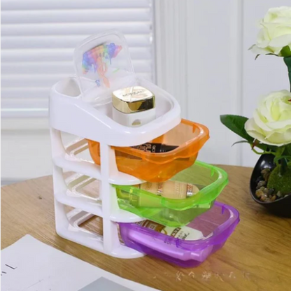 3 Drawer Organizer - Desktop Storage Box - Makeup Storage Organizer