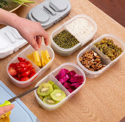 01 Pcs Dual Splash Compartment Food Container