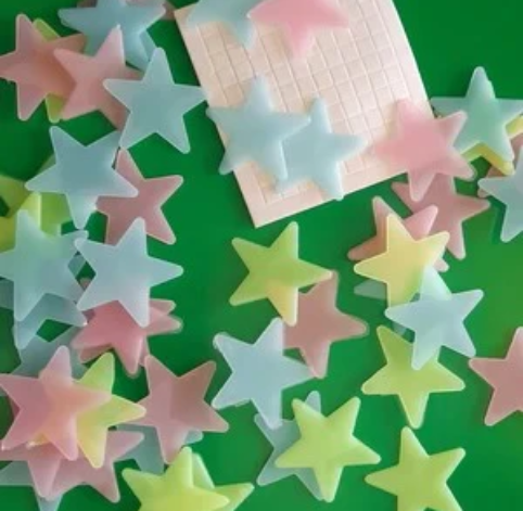 100 Pcs Self Adhesive Decorative Stars