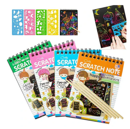 01 Pcs Scratch and Sketch - Fine Art (10 Pages Each Book)