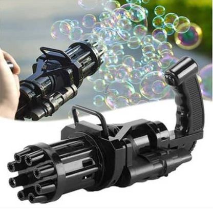 8 Hole Massive Bubble Gun - Electric Gatling Bubble Machine