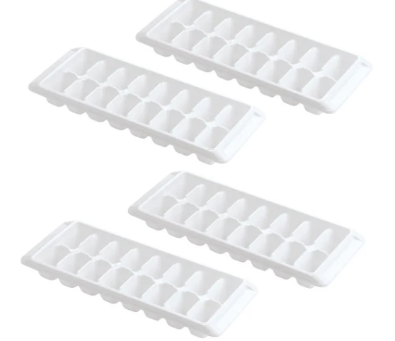 2pcs Easy Release White Ice Cube Tray(16 cubes)