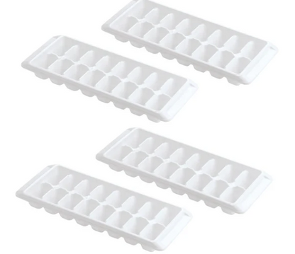 2pcs Easy Release White Ice Cube Tray(16 cubes)