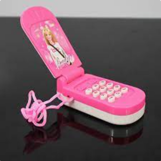 Barbiee Mobile Phone Toy with Songs & Light for Kids