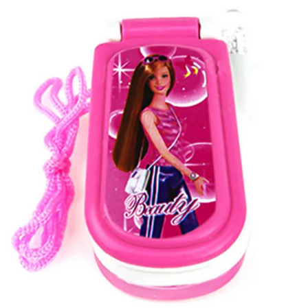 Barbiee Mobile Phone Toy with Songs & Light for Kids