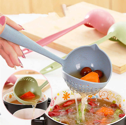 Cooking Shovels 2 in 1 Long Handle Soup Spoon