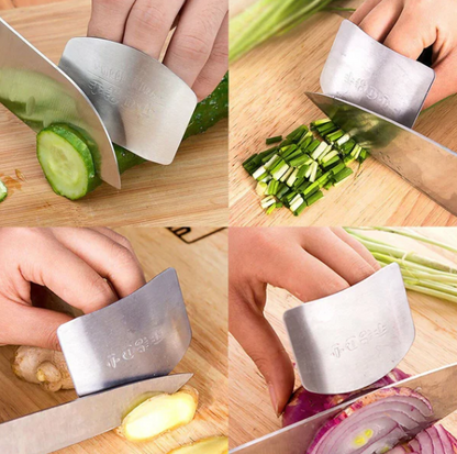 1Pcs Stainless Steel Finger Protector Knife Shield Protection