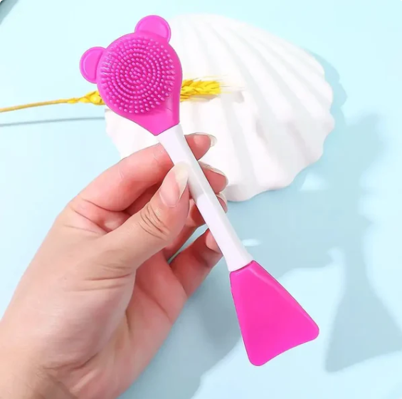 Bear Silicone Double Head Face Brush