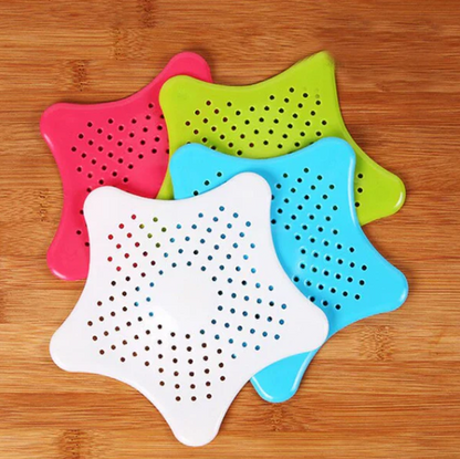 3Pcs Silicone Star Shaped Sink Filter Hair Catcher Strainers for Sink