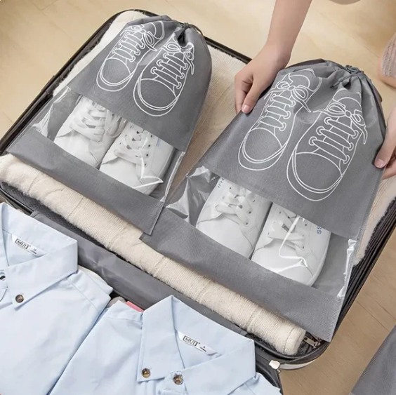 Pack Of 10 Dust-proof Travel Shoes Storage Bag