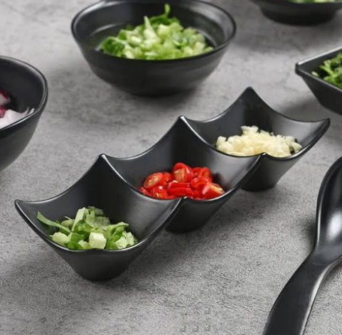 3 Portable Sauce Dip Bowls