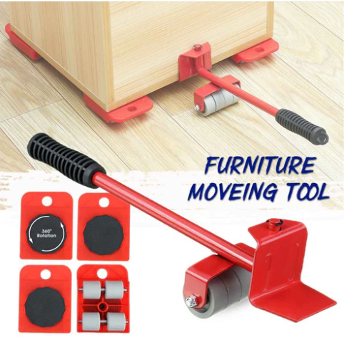 Set Of 5 Heavy Furniture Lifter & Mover Tool