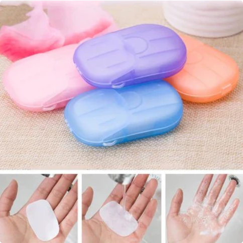 01 Pcs Travel Hand Washing Soap Paper