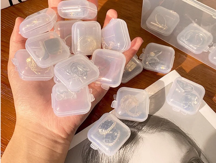Transparent Mini Jewelry Storage Box