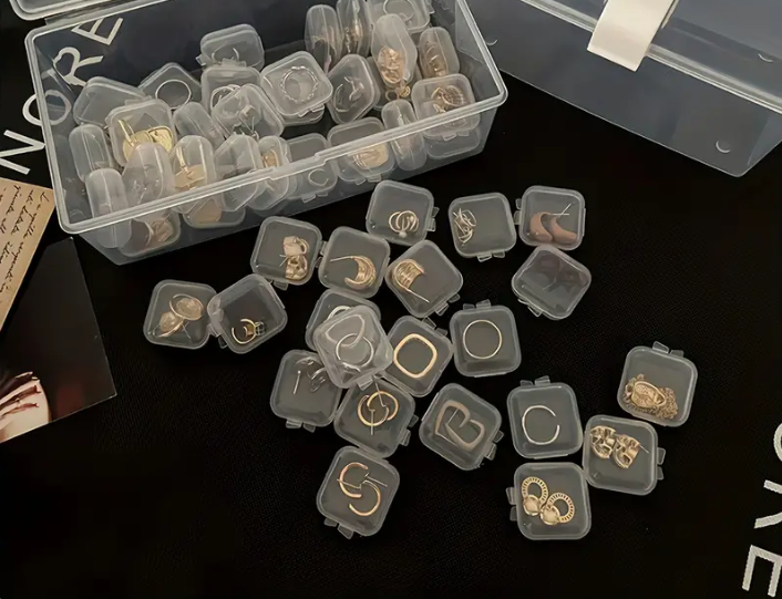 Transparent Mini Jewelry Storage Box