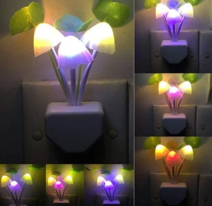 1Pcs LED Mushroom Night Lights - Bedside lamp