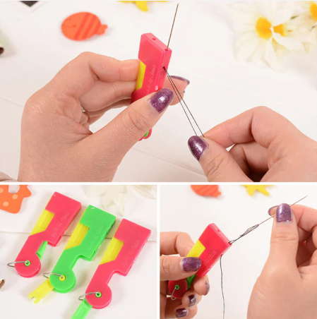 01 Pcs Automatic Needle Threader – DIY Stitch Insert Guide for Sewing & Crafts