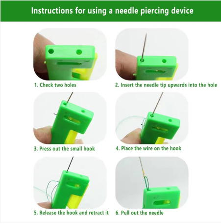 01 Pcs Automatic Needle Threader – DIY Stitch Insert Guide for Sewing & Crafts