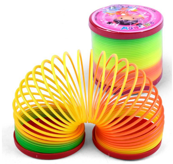 01 Pcs Magic Slinky Rainbow Springs Bounce - Spring toy