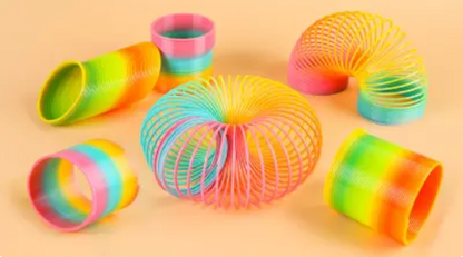 01 Pcs Magic Slinky Rainbow Springs Bounce - Spring toy
