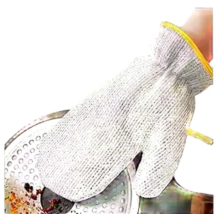 02 Pcs Reuseable Steel Wire Dishwashing Glove