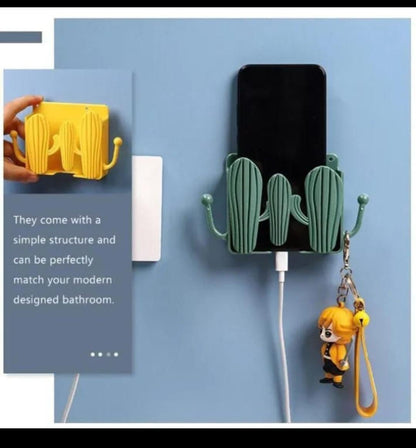 Cactus Shape Wall Mounted Mobile Holder