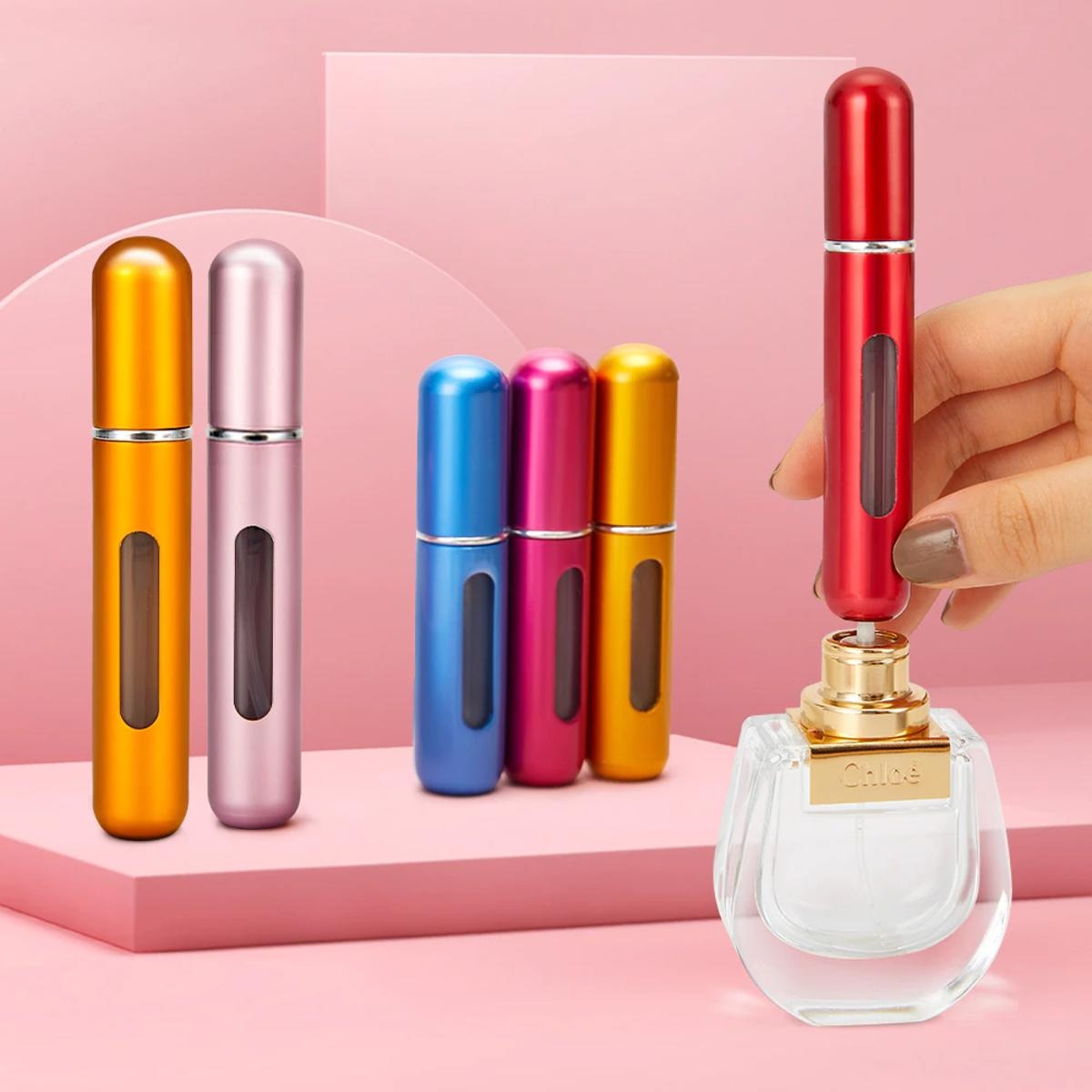 01 Pcs - 5ml Portable Mini Refillable Perfume Atomizer Bottle