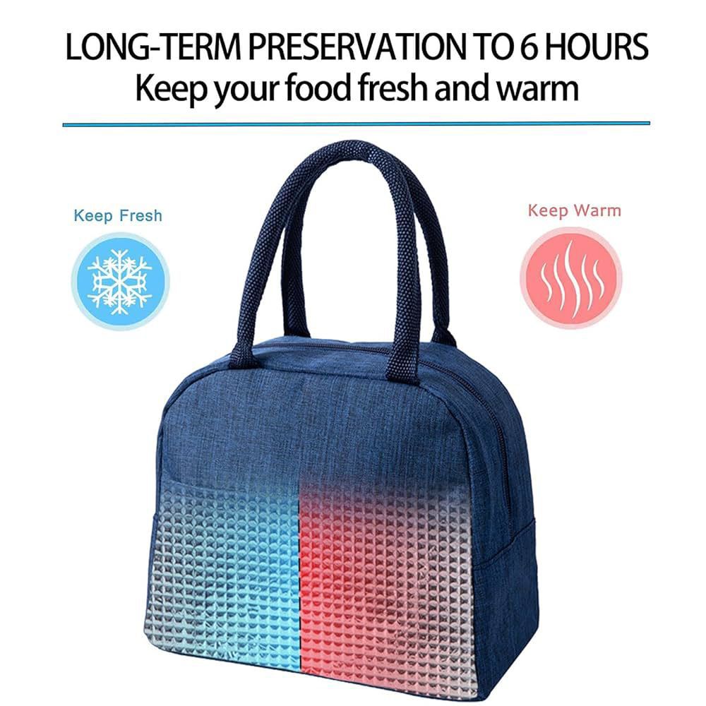Portable Thermal Insulated Lunch Bag - Thermal Food Bag - Hot And Cold Lunch Box Bag