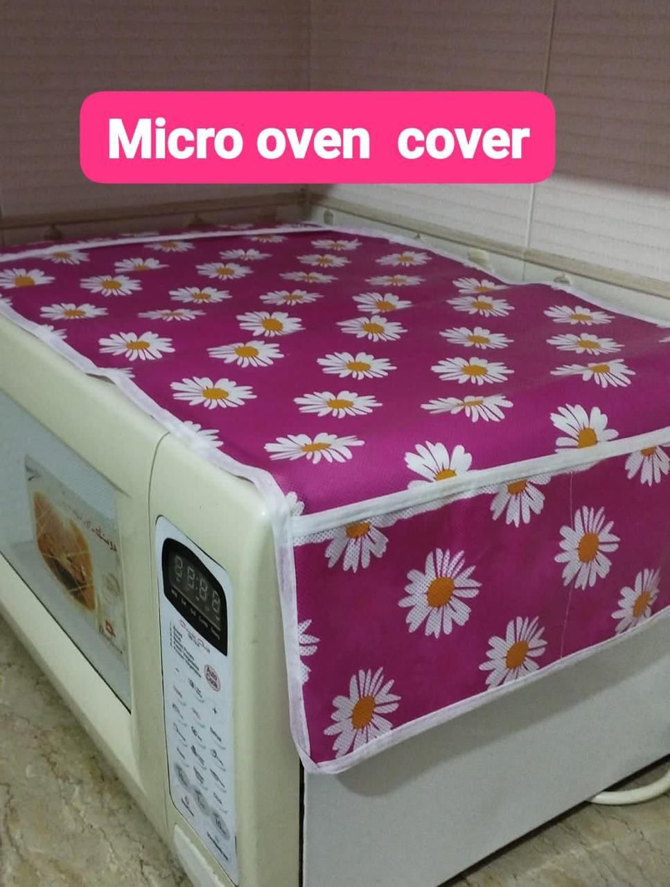 Microwave Oven Cover With Storage Pockets - Oven Dust Cover
