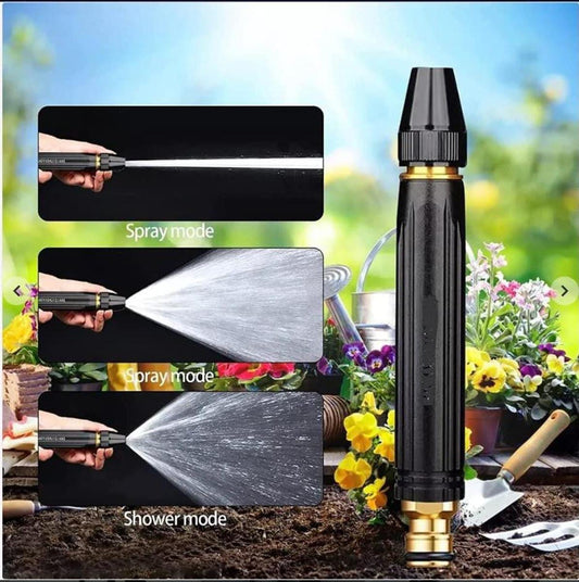 High Pressure Water Pipe Nozzle - Gardening, Cleaning, and Car, Bike, and Solar Panels Washing Tool