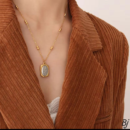 Fancy Beautiful Stainless Steel Mirror Rose Flower Pendants For Her