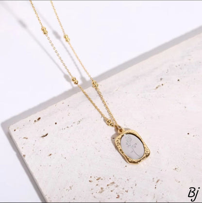 Fancy Beautiful Stainless Steel Mirror Rose Flower Pendants For Her