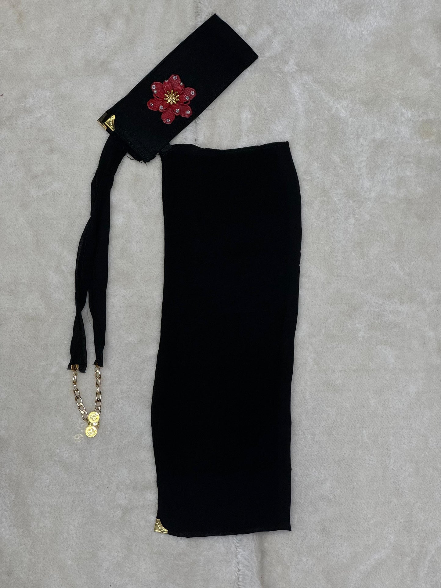 Saudi Style Niqab - Embroidered niqab - Customized Niqab - Modest Wear Niqab