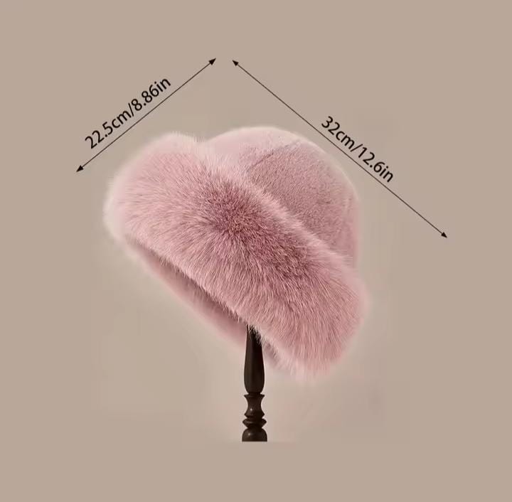 Fluffy Bucket Winter Hat For Women & Teenage