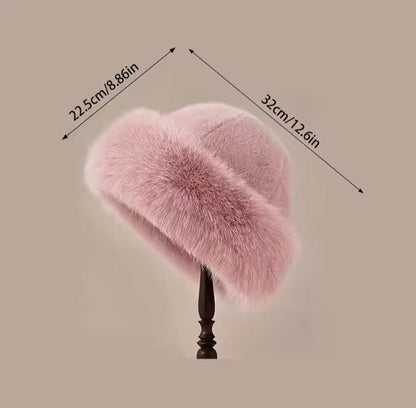Fluffy Bucket Winter Hat For Women & Teenage