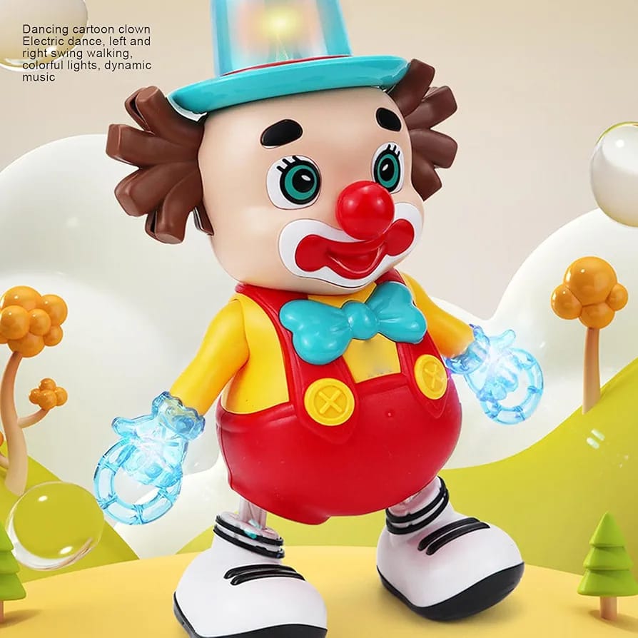 Electric Dancing Clown Toy – Music & Light Fun