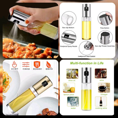 100ml Oil Sprayer Bottle Pump Oil Pot - Refillable Oil Pump