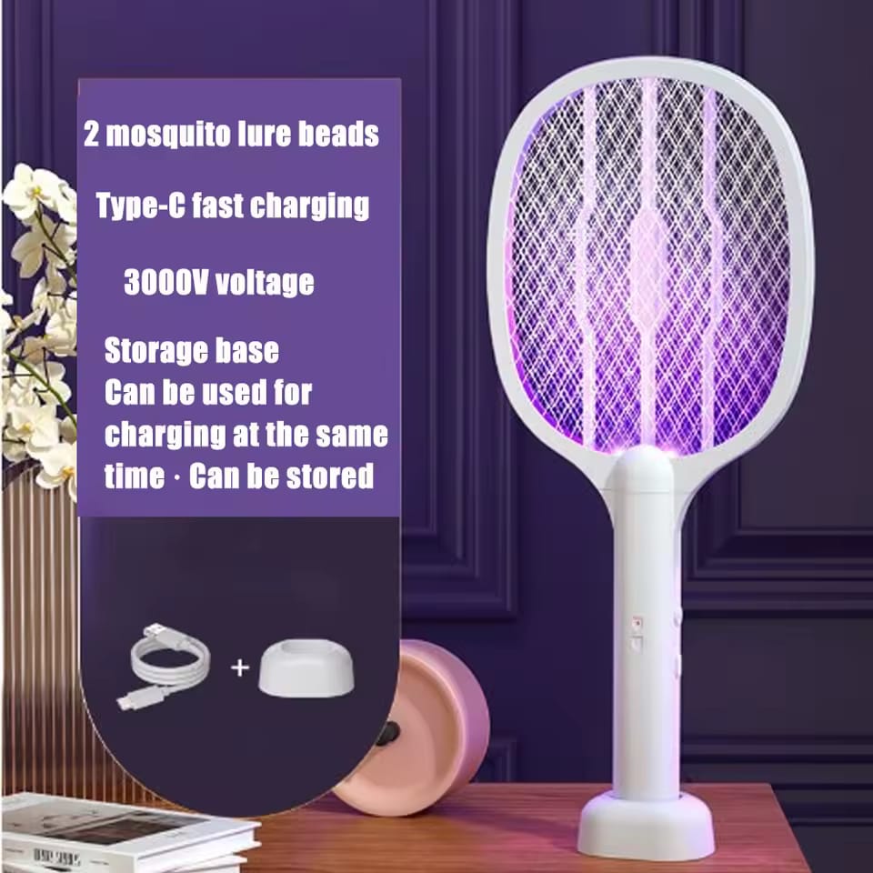 Electric Mosquito & Fly Swatter – Powerful Indoor & Outdoor Protection