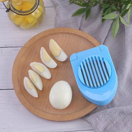 Multipurpose Plastic Egg Slicer Cutter - Slicer Egg Tool - Boiled Egg Slicer