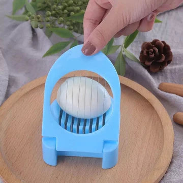Multipurpose Plastic Egg Slicer Cutter - Slicer Egg Tool - Boiled Egg Slicer